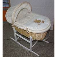 embroidery baby moses basket