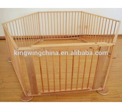 wooden 4 sides baby playpens