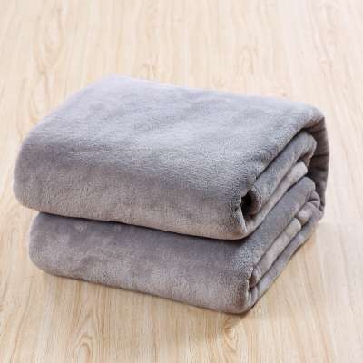 Adults Coral-wool plain blanket fleece blanket air-conditioned blanket 180*200