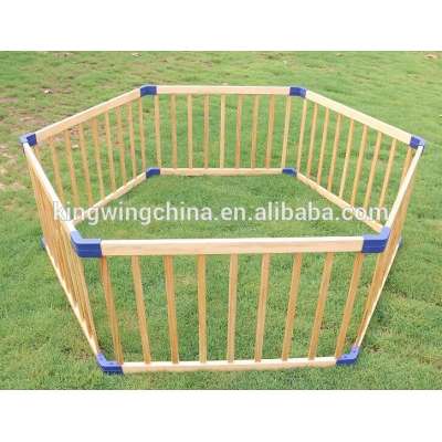 wooden 4 sides baby playpens